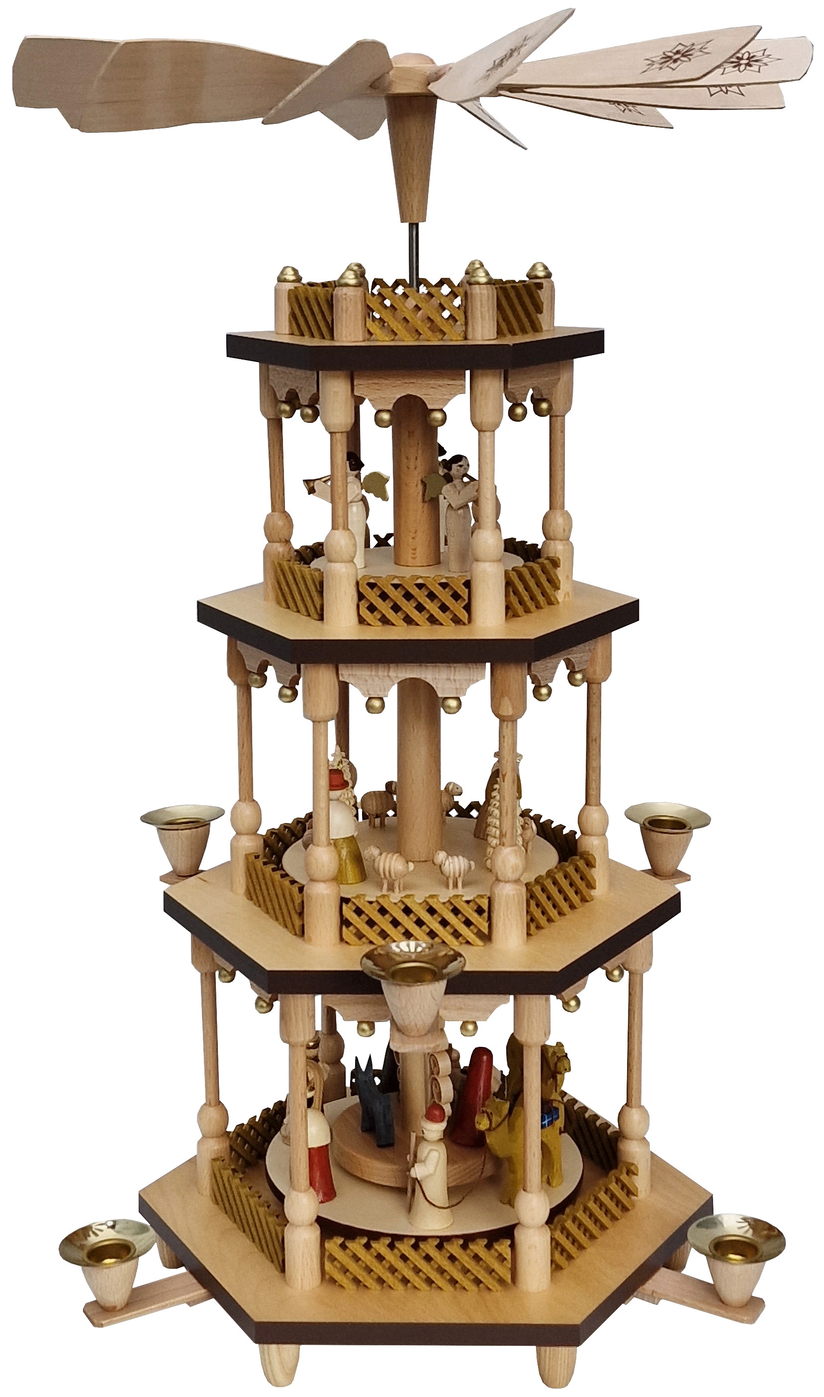 3-story christmas pyramid